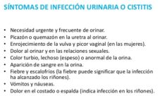 Síntomas de una infección urinaria