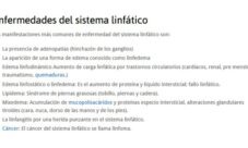Enfermedades del sistema linfático
